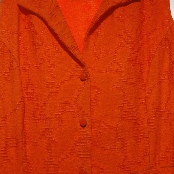 Orange button down dress - Picture 2 of 3